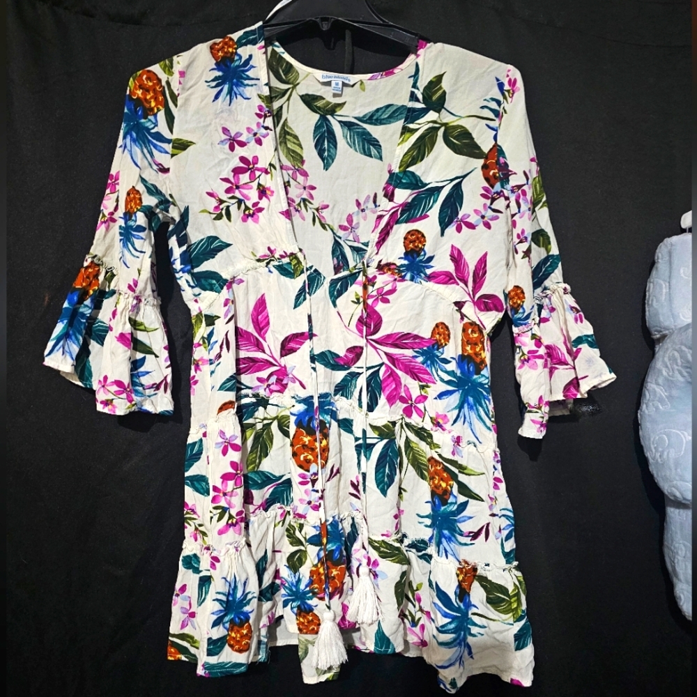 Blue Island swim cover up